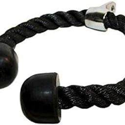 Spocco® Imported Tricep Rope Pure Nylon Pull Down Cable Attachment, Heavy Duty Quality for Tricep Biceps and Lats Exercises,-25