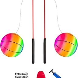 SAZ DEKOR Fitness Ball Practice Swing Balls for Middle Aged and Elderly Adult Children Red-image-20