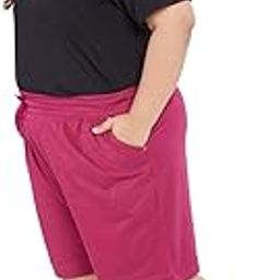 Plain Comfortable Plus Size Barmunda/Shorts for Sports, Yoga, Daily Use Gym, Night Wear, Casual Wear for Girls-image-23