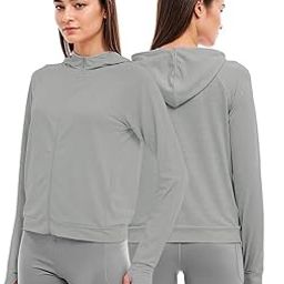 Women's Sun Protection Jacket UPF 50+ Full Zipper Long Sleeve UV Hoodie Shirts Outdoor Athletic Jacket with Pocket Cooling Summer Clothing for Outdoor Hiking, L, Grey-image-21