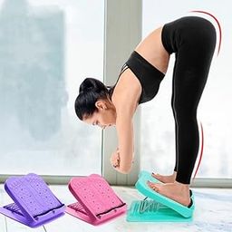 VDHJA Adjustable Balancing Slant Lacing Fitness Exercise Pedal Board Plate for Stretching Calf, Leg Exercise and Balance Training System (Multi Color)-image-38