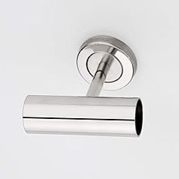 Nixnine Stainless Steel Curtain Pipe Corner T Bend Bracket with Elegant Curtain Bracket Curtain Support for Wall Mount, Silver,(25mm - Pair -1) Pack of 2-image-76