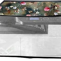 Printer Cover For HP Laserjet M438nda Printer (Green Floral)-image-4
