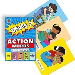 Brainy Bug Resources Educational Flash Cards and Child Resources for Teaching Language_Skills(Action Words, Level 2)-4