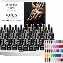 Kulis Professional UV Gel Nail Polish (60+7pcs) Kit with Shade Card For for Nail Art Salon Gift for Women Girls (Kulis VIP-8 Kit)-16
