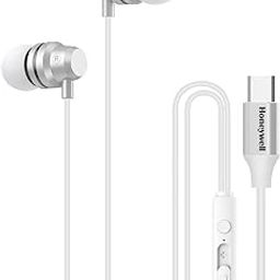 Honeywell Suono P60 Wired Earphones with Built in Mic, 10mm*2 Drivers, Passive Noise Cancellation, Deep Bass & Clear Sound, Ultra HD Mic Quality, Type C Compatible, Voice Assistant Enabled, 1.2 Mtr-15
