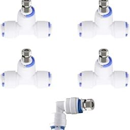 Noir Aqua 5pcs Misting Nozzle 0.3mm Orifice & 5pcs Tee Connector, 1/4" Push Fit | Fogger Sprayer for Cooling, Farming, Animal Husbandry | High Pressure Mist & Water Systems-27