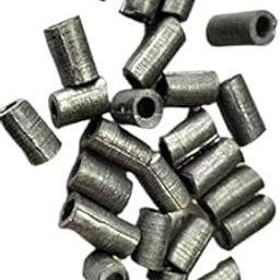 advancedestore - Fishing Wire Weight Sinker - (10Pieces) Lead Jalkathi - Pipe Shape - 1 cm to 1.5 cm Each -Lead Fishing Tackle-27