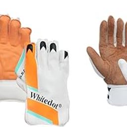 Whitedot Combo Eleanor Cricket Wicket Keeping Gloves with Alpha Cotton Inner Gloves, Suitable for Mens/Adult/Large-image-38