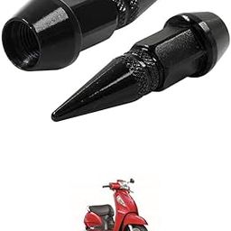LOVMOTO Universal Spiked Valve Caps,Aluminum Alloy Dustproof and Waterproof Tire Valve Stem Caps, Suitable for Cars, Trucks and Motorcycles (2PCS Black) Comfortable with Acc-ES-s SE-image-36