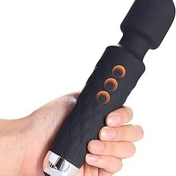 MANAV Waterproof Rechargeable Personal Body Massager for Women | Cordless Handheld Wand Vibrate Machine with 20 Vibration Modes & 8 Speed Patterns-image-87