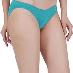 Cotton Lycra Stretchable Bikini Rise Premium Panty for Women (in, Alpha, S, Regular, Anthra Teal Pink)-image-56
