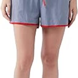 Women's Comfortable Gray Solid Cotton Regular Length Sleep and Loungewear Shorts with Pockets-19