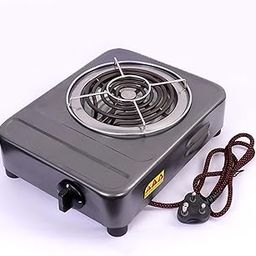Electric G Coil Hot Plate for cooking With Stand | Fast Cooking | Kitchen Restaurant Home Radiant Induction Cooktop type Heater 2000W | electric stove 1500W | (Black)-4