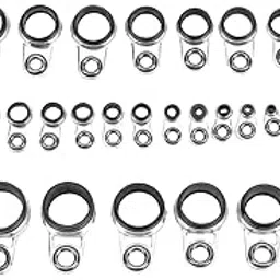 meadawgs Meadawgs® Outdoor Fishing Rod Guides Tips Fishing Line Rod Guide Eyes 33pcs-picture-11