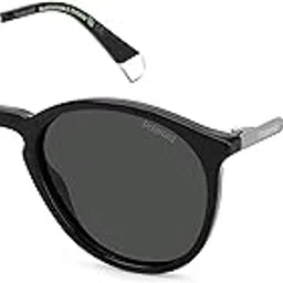 polaroid Sunglasses | Grey Lens | Black Frame | Full Rim Panthos Shape Branded Latest and Stylish Polarized Eyewear | 100% UV Protection | Men Sunglasses| Size Small | 20533180751M9-picture-27