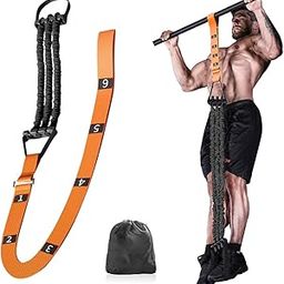 Proberos® Pull up Assist Band Resistance, Band with Foot Loop, Adjustable Anti Snap Chin Assistance, Elastic Resistance Band, resistance band for Home Gym Strength Training, Up to 440 lbs Assistance-image-19