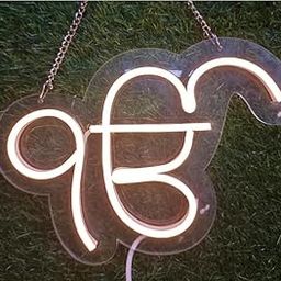 SG PRINT Ek Om Kar (12 x 6 Inch) Neon Light, Neon Sign, Wall Decor, Colorful Birthday Gift, Unique Wall Art, Bedroom Decor, Gift for Him/Her/Boya/girls-image-45