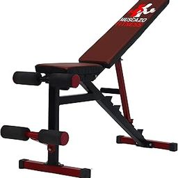 MUSCAZO FITNESS: Heavy-Duty Adjustable Weight Bench for Home Gym | 5 Position Backrest for Incline, Decline & Flat Workouts | Leg Extension Support | Full Body Exercise Bench for Strength Training, Dumbbell & Barbell Workouts-image-51