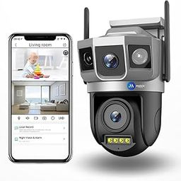 Maizic Smarthome WiFi Camera [4MP+4MP] Full HD CCTV Camera for Home, 360° Pan & Tilt Coverage, Color Night Vision 30M, AI Human Detection, 2-Way Talk, Waterproof IP67, Up to 128GB SD Card Support-image-96