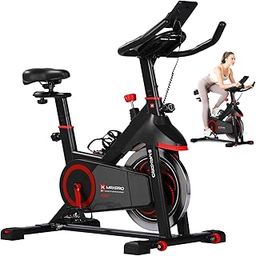 MAXPRO MP20 SPIN BIKE, Magnetic Exercise Bike 120KGS Weight Capacity, 8 kg fly wheel, Indoor Cycling Stationary Bike with Comfortable Seat Cushion, Adjustable Resistance, Silent Belt Drive Fitness Bike for Home Training Cardio Workout-30