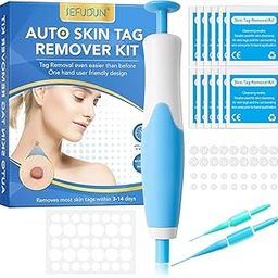 COZIESS Skin Tag Remove Kit With Cleansing Swabs For Face Neck Chin Back Fingers Or Legs Skin Care Treatment Tag Remover Pen, Wart Removal Kit 20 Micro and 20 Regular Skin Tag Bands For Skin (1Pcs)-image-65