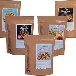 Evolve Chips Combo - Healthy Snacks for Kids, Adults | Gluten Free, Vacuum Fried | Rajma Chips, Moong Dal Peri Peri, Chilly Tomato Quinoa, Oats Peri Peri, Black Chana Chips - 50g Pack of 5-image-83