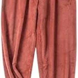 shaperx Warm Woolen Winter Fleece Pyjamas Fleece Warm Night Wear For Women And Men Lounge,Free Size (26 till 34) Pack of 1-picture-45