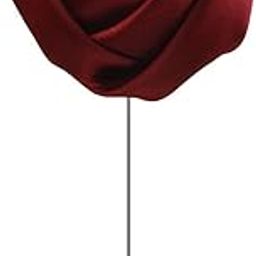 Handmade Polyester Maroon Rosebud Lapel Men Brooch Boutonniere Tuxedo Pin-picture-31