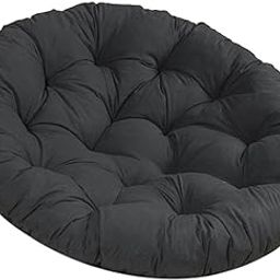 UJEAVETTE Hanging Chair Cushion Thicken Garden Chair Pad for Living Room Balcony Black-image-81