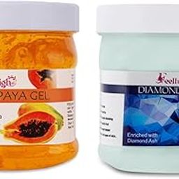 Papaya Face Gel Enriched Papaya Extarct 500ml and Diamond Face Mask Combo (Pack of 2) Each 500ml-picture-54