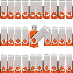 Mathiso Customized USB Flash Drive 50 Pack Customized USB Thumb Drive, Customizable USB Drive Logo Printing Promotion, Customized USB Drive Brand, Orange (16GB*50PACK)-image-40