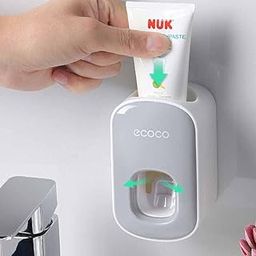SKOFRI Automatic Toothpaste Dispenser Wall Mount Holder Waterproof Toothpaste Squeezer Bathroom Accessories Toothbrush Holder for Bathroom Washbasin-image-6