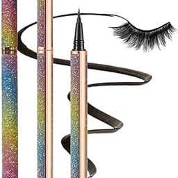 RUBYFACE Huda colors Liquid Eyeliner Pen Waterproof 0.8g, Long-Lasting, Non Magnetic, No Blooming Quick Drying Magnetic Eye Liner (Black, 1 Pcs) Semi-Matte Finish-8