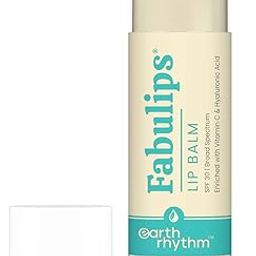 Earth Rhythm Fabulips Lip Balm with SPF 30 For Dry & Chapped Lips, Infused with Vitamin C & Hyaluronic Acid for Pigmented Lips- 5gm, Blue-image-64
