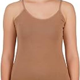 100% Cotton Round Neck Knitted Camisole for Women, Thin Shoulder with with Spaghetti Type Strap, Sleevless Slim Fit Inner Wear.-image-41