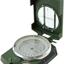 GOLD LEAF Hiking Compass with Metal Sighting Inclinometer Professional Military Compass, Waterproof and Shakeproof Survival Compasses for Camping Hunting Hiking Geology Activities-picture-22