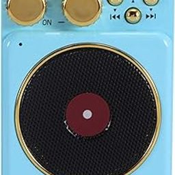 Record players Retro, am fm radio Portable Retro Bluetooth Speaker Record Player Stereo Speaker Support TF Card-2