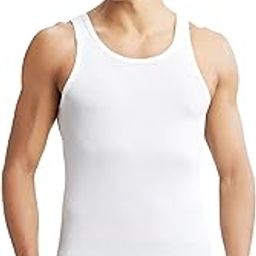 IC13 Men's Tencel Micro Modal Cotton Rib Sleeveless Vest with Extended Length for Easy Tuck-image-25