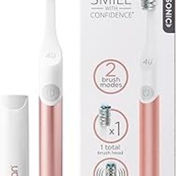 Soniclean 4U Sonic Toothbrush, Oral Care, Electric Toothbrush for Adults, Battery Toothbrush for Adults, Sonic Electric Toothbrush, Electric Toothbrushes with Cover, Rose Gold-image-94