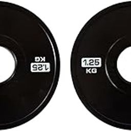 MERISHOPP 2X Accessories Weight Plates Fits 5cm Barbells for Home Gym Multifunctional 1.25kg Black-image-71
