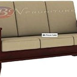 BN Furniture Sheesham Wood 3 Seater Sofa Set for Home Living Room Hall (Mahogany Finish)-image-47