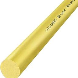 Visiaro Hard Brass Round Bar Rod, 1mtr, Outer Dia 1.5 mm, Pack of 20-11