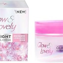 Glow and Lovely GlassBright Ultralight Gel Creme with Niacinamide, Hyaluronic serum|95% Clearer Glass Skin|Reduces Dark spots & Pigmentation|2X Radiance| Inspired by Korean beauty science | 23g-47