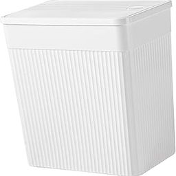 Trash Can with Lid Paper Basket Waste Bin for Kitchen Dorm Living Room 26x17.5x26 cm|Home & Garden | Household Supplies & Cleaning | Trash Cans & Wastebaskets-picture-16