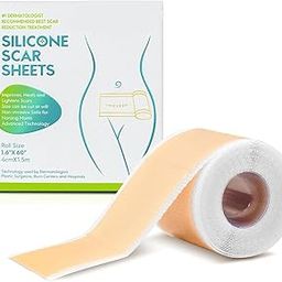 Buyzie Silicone Scar Sheets | Medical Grade Gel Strips for Scar Removal – C-Section, Tummy Tuck, Acne, Keloid & Surgical Scars | Reusable, Washable, Transparent & Painless Silicone Gel Tape Roll for Hypertrophic Scars (1)-image-69