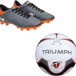 Football Pu M-90 with Gowin Football Shoe Ace Grey Orange Size-5-image-77