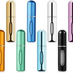 10 PCS Refillable Mini Perfume Atomizer Bottles, 5ml Portable Small Size Perfume Spray Bottles, Multicolor Aluminum Refill Scent Pump Case for Traveling and Outgoing, Pack of 5 Glossy & 5 Matte-13