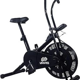 Leader Sportz Airmax Upright Exercise Air Bike Cycle for Home | Gym Cycle with Stationary Handle | Adjustable Cushioned Seat Exercise Bike for Workout | Non-Slip Pedals | Max Weight 100 Kg - Black-26