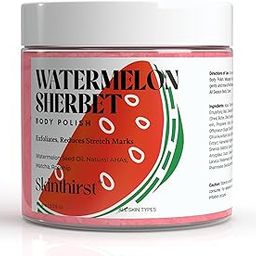 Skinthirst Watermelon Exfoliating Body Polish Scrub with Natural AHA, Rosehip & Almond Oil | Gently Exfoliates and Moisturizes for Instant Soft & Smooth Skin| Sulfate-Free, Paraben- Free (100gm)-image-75